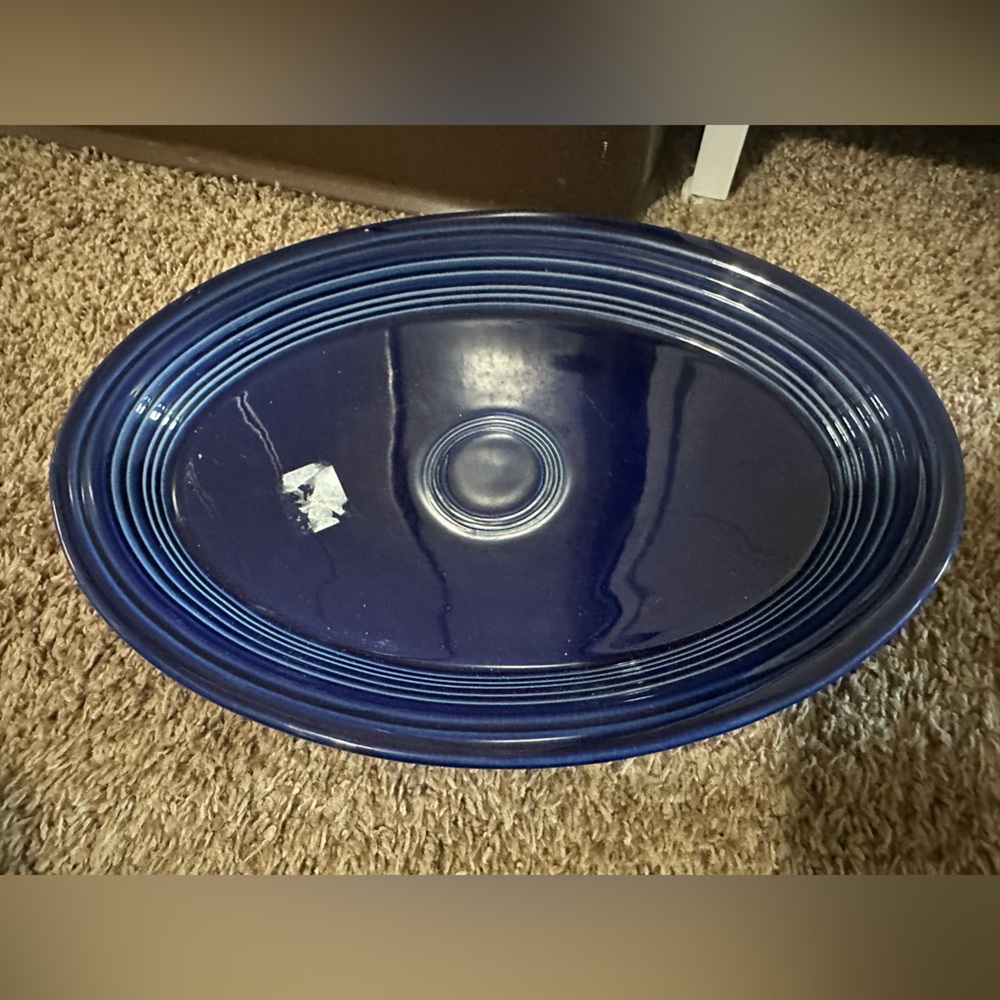 NWT Post 86 Retired Fiesta Cobalt Blue Oval Platter